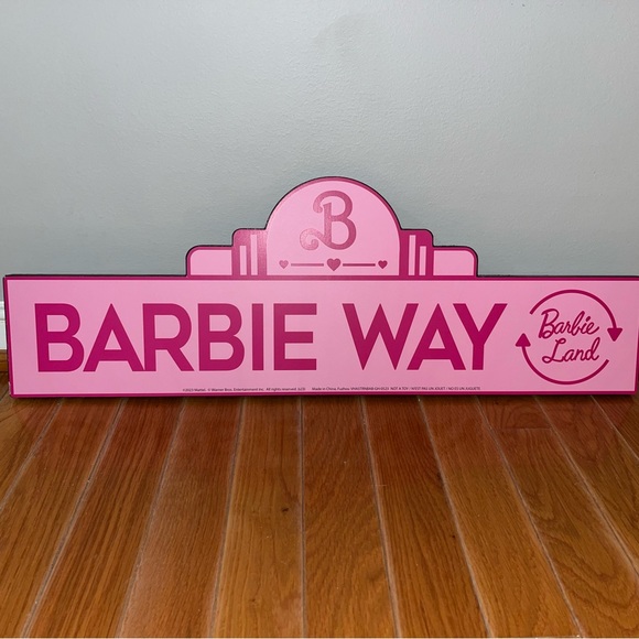 New in hand Barbie the movie Barbie Land wooden sign - Picture 2 of 5
